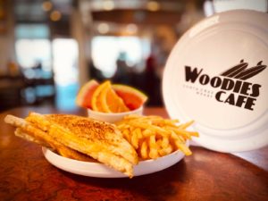 Woodies Café Kids Menu – Grilled Cheese Sandwich